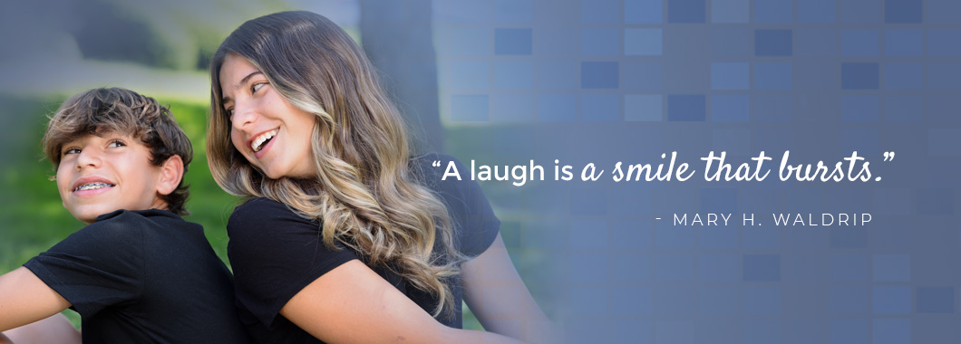 “A laugh is a smile that bursts.” - Mary H. Waldrip